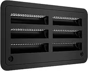 Leisure Coachworks RV 20" Refrigerator Upper/Lower Side Wall Vent with Mesh Insect Screens for Campers Trailers, 3109492.003 Compatible (Black)