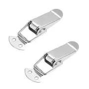 201 Stainless Steel Spring Loaded Toggle Latch Catch Clamp Hasps 90mm, 2 pcs