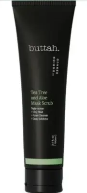Buttah Skin tea tree and aloe mask scrub .34fl oz mini size brand new