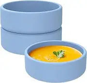 Peakloong 3pcs of Blue Nonstick Silicone Egg Molds for Air Fryers, Microwave Egg Poacher and Egg Bite Cups