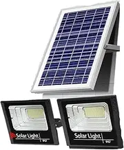 BAOJUHUIKANG LED Headlight Bead Solar floodlight, IP67 Waterproof Security Commercial Street Lighting for Yard Lights Apply to Garden, Swimming Pool, Pathway