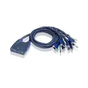 ATEN 4-Port USB VGA/Audio Cable KVM Switch (1.8m)