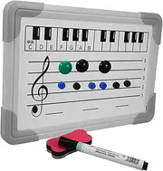 COHEALI Music Staff Blackboard Dry Erase Musical Teaching Aid School Writing Board Safe Lightweight