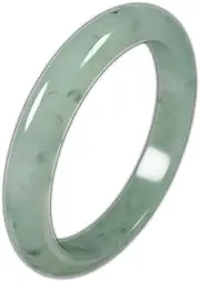 [BOSUGE] Natural Feng Shui Wealth and Luck Bracelet Women, Myanmar Emerald Jade Bangle, Class B Floating Flower Ice Kind Natural Jade Bangle Bracelets for Women, (56-62Mm) (Color : 56mm)