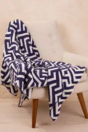 Geometric Zima Throw--LINU-L257B