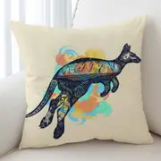 Nautical Kangaroo Cushion Cover