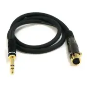 Monoprice 4768 XLR F TO 1/4IN TRS M 16AWG CABLE 3FT
