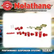Nolathane Rear Spring Greasable Shackle and Bush Kit for Mitsubishi Triton MQ MR (for: Mitsubishi)