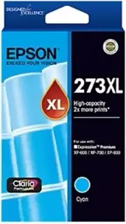 Epson 273XL - Cyan - High Capacity Claria Ink Cartridge EPC13T275292 EXP 02/2021