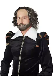 California Costume Shakespeare Wig Adult Men Halloween Accessory 70923