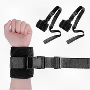 Adjustable Medical Restraints with Quick-Release Fasteners for Wrists and Ankles, Secure Limb Holder for Hands and Legs, Set of Two