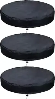 3 Pack 55 Gallon Drum Lid Cover Fits Most Water Barrel and Trash Can Waterproof