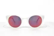 Banana Republic Sunglasses White frame Iridium Red lens SATYA 48-24-135