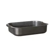 Pyrolux Pyrostone 39cm Rectangle Stoneware Non-Stick Roaster Pan Induction Black