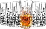 Highball Glasses Set of 6, 14 oz Water Glasses, Collins Tall Beverage Cups Glassware for Drinks, Water, Beer, Soda, Cocktail