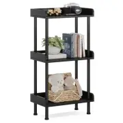 Bookshelf Small Book Shelf 3 Tier Wood Bookcase Industrial Bookshelf With Edge P