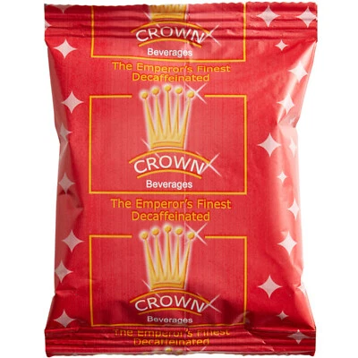 Crown Beverages Emperor's Finest Premium Blend Decaf Coffee Packet 2 oz