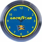 Goodyear Tires Car Garage Wall Mount Neon Sign 15 Inches Neon Clock 8GYYLW