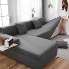 Solid Color Sofa Cover for Living Room Elastic Sofa Protector Chaise Covers