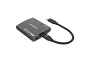 Simplecom USB-C to Dual HDMI MST Adapter 4K@60Hz with PD and Audio Out (DA330)