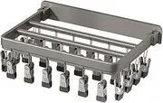 Perfk Wall Mounted Sock Hanger with Clips Windproof Multiple Clips Laundry Drying Rack Sock Drying Rack for Gloves Closets Wardrobe