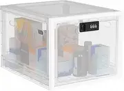 Lock Box for Medicines, Food, and Electronic Devices - Ideal for Keeping Medications Safe, Lunch Snacks Locked Up, and Jailing Cell Phones in One Convenient Container White