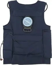 [DAUB] Cool Vest, Personal Cooling Water Circulation Cooling Self Suction Pump Cold Vest, Polyester TPU Adjustable Tightness Cooling Vest, Electronic Ice Vest for Hot Weather Outdoor