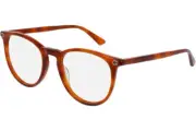 New Authentic Gucci GG0027O 003 50MM Womens Light Havana Round Eye Glasses Frame