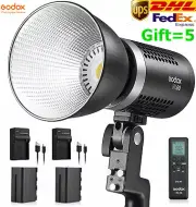 Godox ML60 60W Handheld LED Video Light CRI96+ TLCI 97+ with 2*NP-F970 Battery