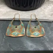 2.5” Bronze-tone Earring Set Bohemian Retro Drop Dangle Hook New Free Ship 7120