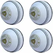 CW Spin Incredible PVC Poly Soft Practice Cricket Ball for All Age Player 4 PCS White