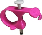 Hisew 3 in 1 Needle Puller, Sewing Thimble and Thread Cutter All in One，Hand Quilting Tools (Pink 1pc)