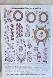 Jenny Haskins Gilded Memories Frames Flowers Embroidery Designs CD