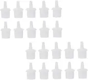LALADEFIEE 50pcs Lash Extension Replacement Caps Nozzle for Fake Lashes Eyelash Bottle Nozzles