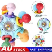 Colorful Sensory Balls-Rattle Chew Grasping Toys-Rattle Sounds And Bright☄Color﹤