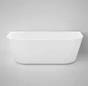 1700*800*580mm Verona BTW NF and Matt White Back-To-Wall Freestanding Bathtub