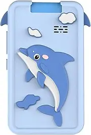 Kids Digital Camera | Dolphin Design Mini Camera with Dual Lens | Blue