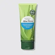 Plunkett's Aloe Vera Hi Potency Face & Body Wash 200ml – 86% Aloe Vera, Oat Extract & Essential Oils (Orange, Lemon Myrtle, Lavender). Gently Cleanses & Soothes Skin. No Chemicals or Toxins