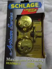 Schlage Artisan Series Deadbolt Chrome Finish