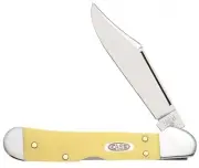 Case xx Knife Mini Copperlock Smooth Yellow Delrin CS Steel 30116 Pocket Knives