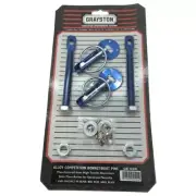 Aluminium Bonnet Pin Kit - Blue