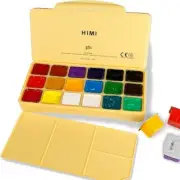 HIMI Gouache Paint Set, Jelly Cup 18 Vibrant Colors(30ml/Pcs(YELLOW) - BRAND New