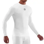 Skins Men's Series-1 Running/Gym Long Sleeve Top White