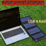 4-Fold 20W Foldable Solar Panel Portable Solar Panel Charger Two Colors USB 5v