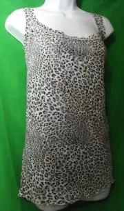 NEW HANKY PANKY 544254X PLUS SIZE JAGUAR PRINT MADE IN USA LACE CAMISOLE 3X