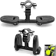 YehVeh Kick Scooters Footrest with Folding Foot Rest Pegs Toddler Balance Bike Footrest Pedals for 3 Wheel Kick Scooter with Seat Front Mount Kids Bike Seat Bike Child Seat No Pedal Training Bicycle
