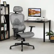 Advwin Ergonomic Mesh Office Chair Executive Chair High Back Seat Racing Work Grey & Black
