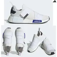 在飛比找蝦皮購物優惠-Adidas  白色 7號 繃帶鞋+NMD的結合 免綁鞋帶 