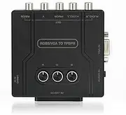 Generic RGBS VGA SCART to YPBPR Component Converter Color Brightness Adjustable RGBS VGA SCART to YPBPR Transcoder Converter