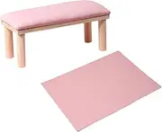 Zialofi From The Nail Arm Manicure Manicure, Professional Hand Leather Pillow of Wooden Wooden Leather, Armrests of Plates, Pink